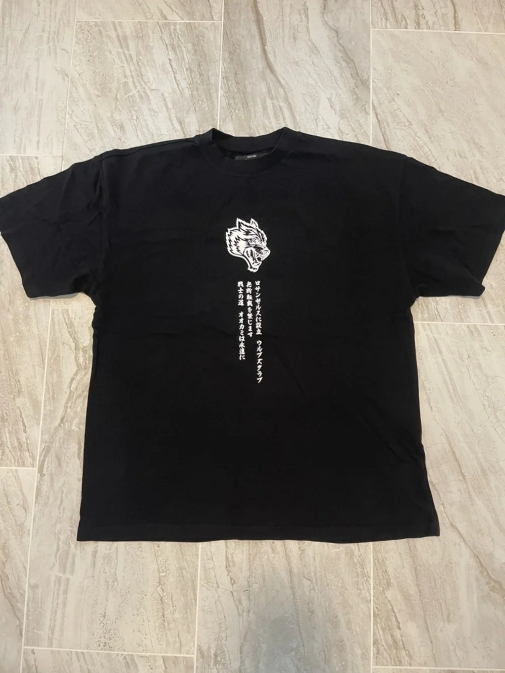 Darc Sport Black Short-Sleeve Tee with White & Purple Anime Panel Graphics - Picture 2 of 3